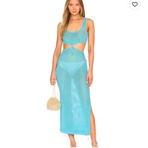 Solid & Striped The Bailey Swim Cover-up Dress In Cerulean Blue